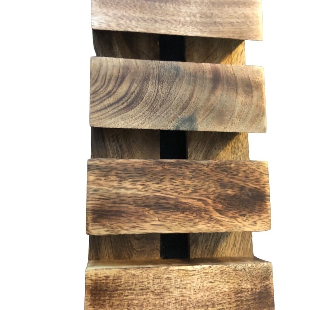 Wood Cell Phone Mobile Stand Holder Multiple (4) Cellphones Tablets  12.5X4” - Picture 4 of 5